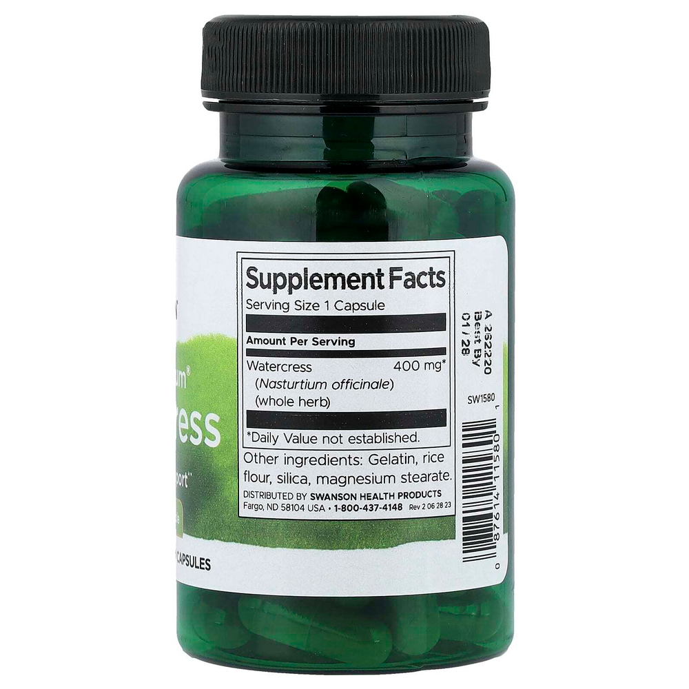 Swanson, Full Spectrum®, жеруха, 400 мг, 60 капсул