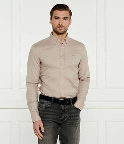 Рубашка BOSS BLACK - бежевый(50520259)