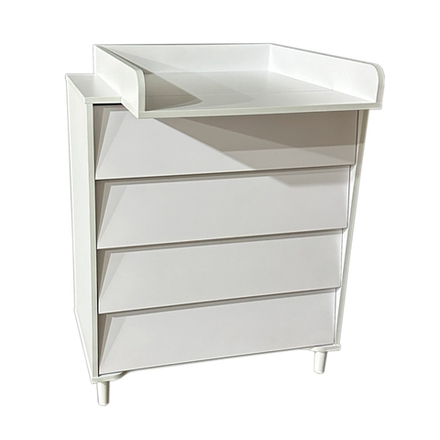 Комод детский со съемной пеленальной доской 800/4 Marcel белый/белый