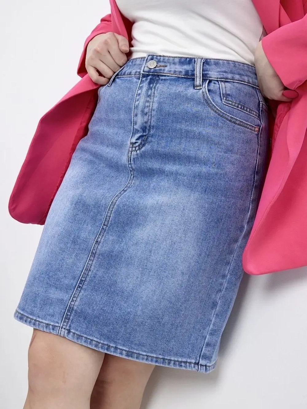 ❀ Юбка джинсовая большие размеры ❀