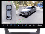 Магнитола для Mitsubishi ASX 2020+ (ШГУ 8", рамка тип 1) - Teyes CC3-2K-360 монитор 13" 2K QLED на Android 10, 6Гб+128Гб, CarPlay, 4G SIM-слот, 4 камеры в комплекте
