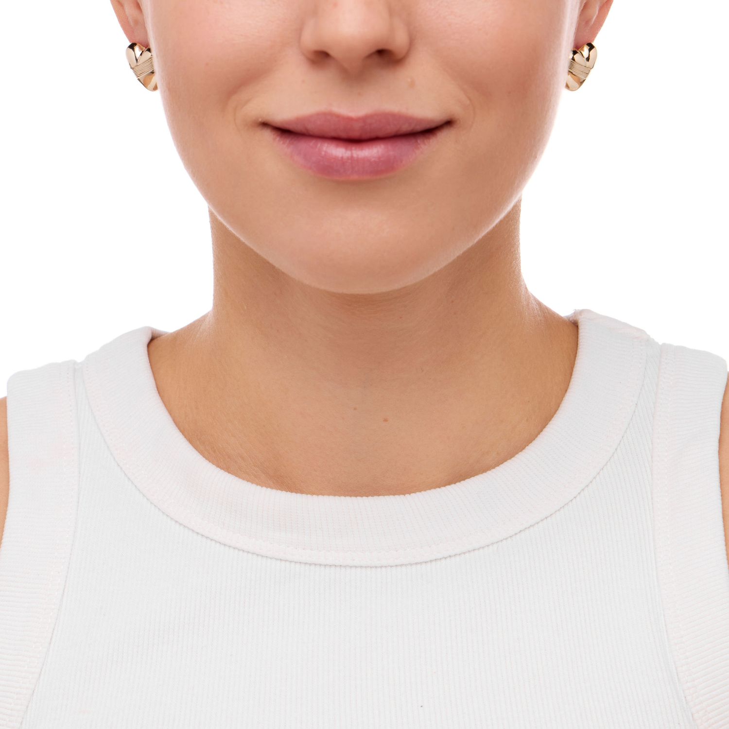 Серьги Minimal Heart Earrings – Gold