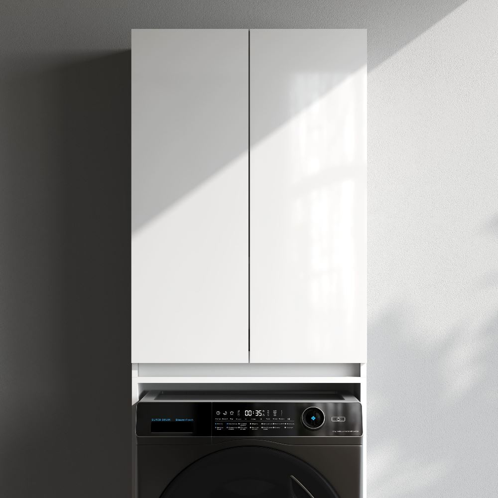 Шкаф над стиральной машиной с дверями, узкий, 65 см, белый AM.PM X-Joy M85CSX0652WG1