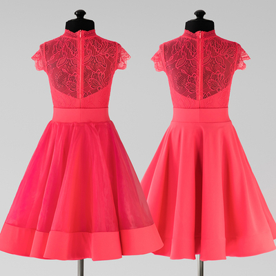 Silvia 2-01-01-C | Платье c двусторонней юбкой для спортивных бальных танцев | Vasileva Dance