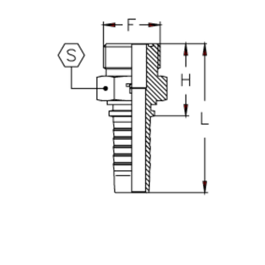Фитинг DN 12 ORFS (Ш) 13/16 TIEFFE