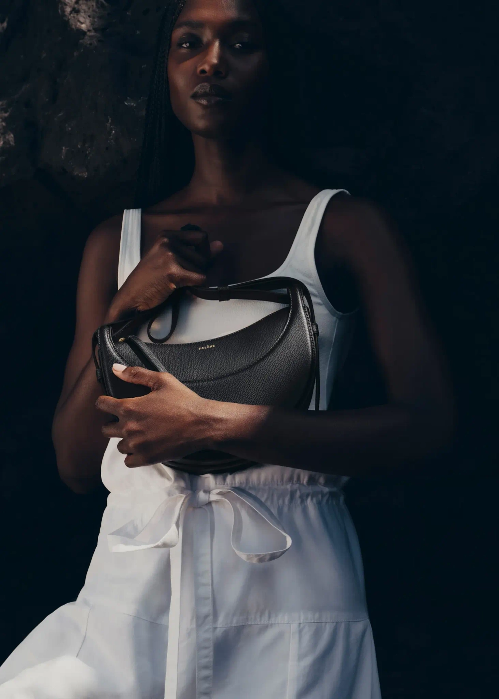 POLENE СУМКА NUMERO DIX, ЧЕРНЫЙ