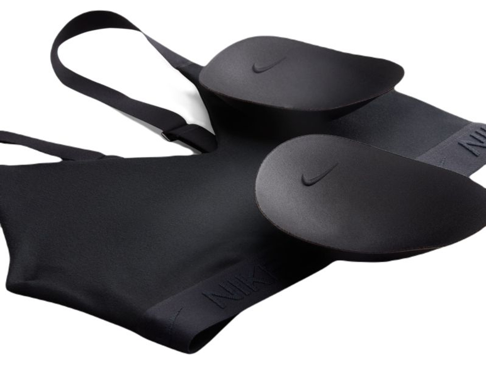Теннисный бюстгальтер Nike Indy Medium Support Padded Adjustable Sports - black/black