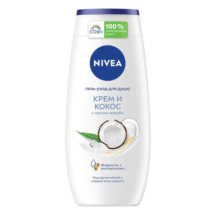 Гель-уход для душа Nivea Крем и Кокос 500 мл