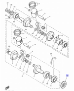 Сальник колен.вала Yamaha VK540 931033209500