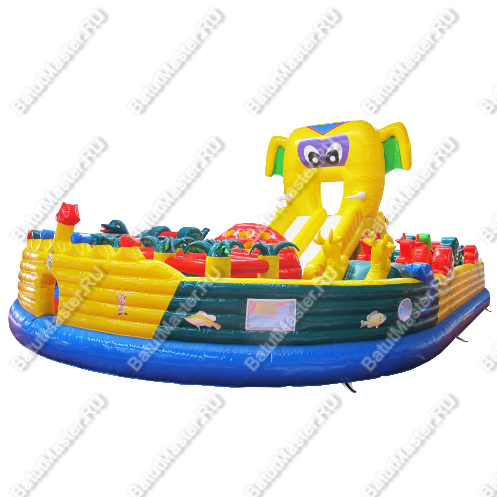 Надувной батут "Солнечный Джамбо", 10*6*6 м