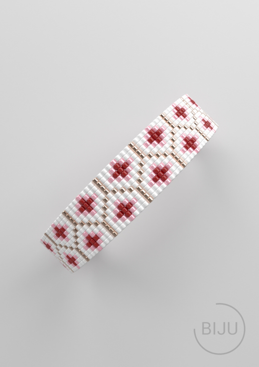 Схема LOOM, Схема браслета на станке, узор из Miyuki Delica 11/0, файл PDF, №441L