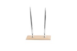 Подставка для двух ручек из кожи цвет СЛОНОВАЯ КОСТЬ