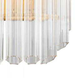 Настенный светильник Vittoria 2C brass/clear