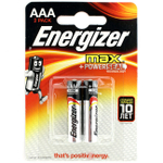 Батарейка щелочная ENERGIZER MAX LR03 (AAA) 1.5В (2 шт) (Цвет: серебристый)