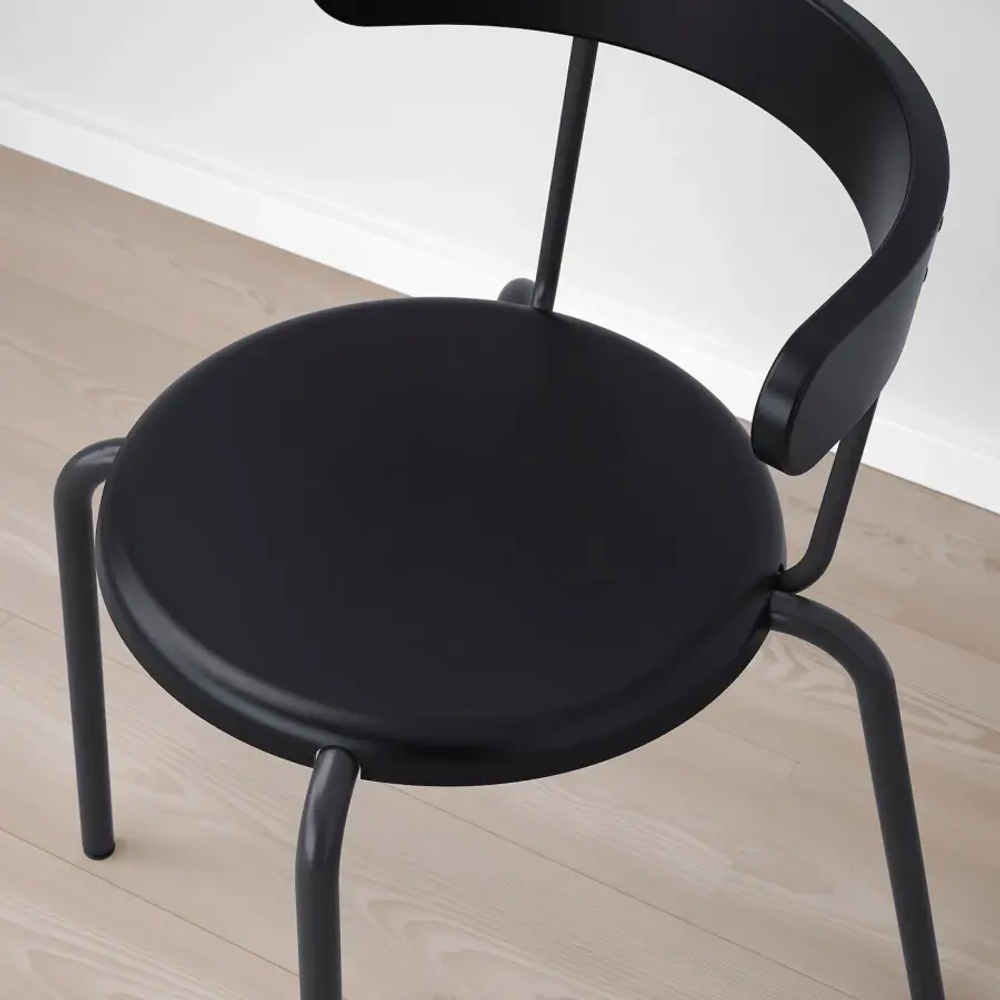 Деревянный стул - YNGVAR IKEA/ ИНГВАР ИКЕА, 71х53х51 см, черный