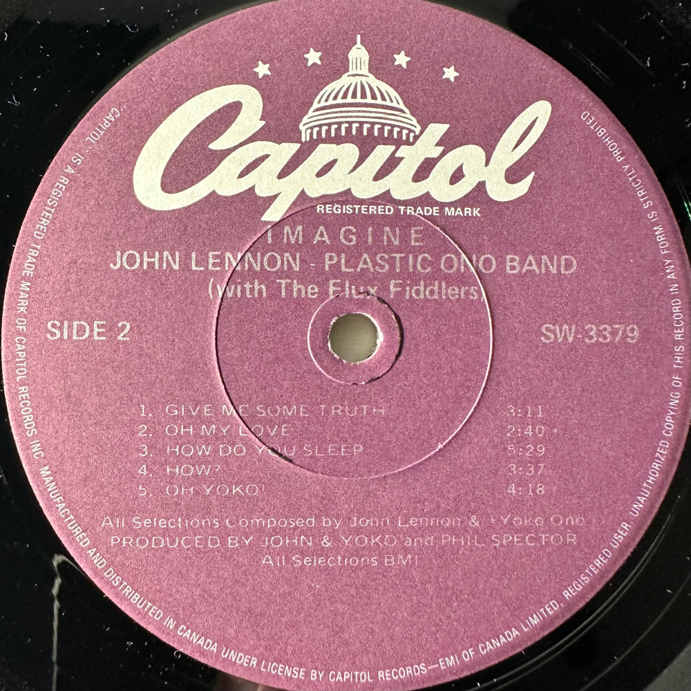 John Lennon ‎– Imagine (Канада)