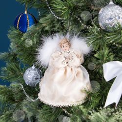 Елочное украшение Ангел Мерри Золото