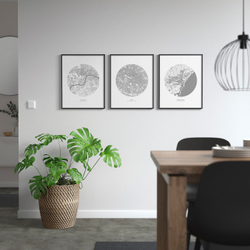 IKEA BILD  (ИКЕА БИЛД)  -  Плакат, план города, Барселона, 40x50 см.