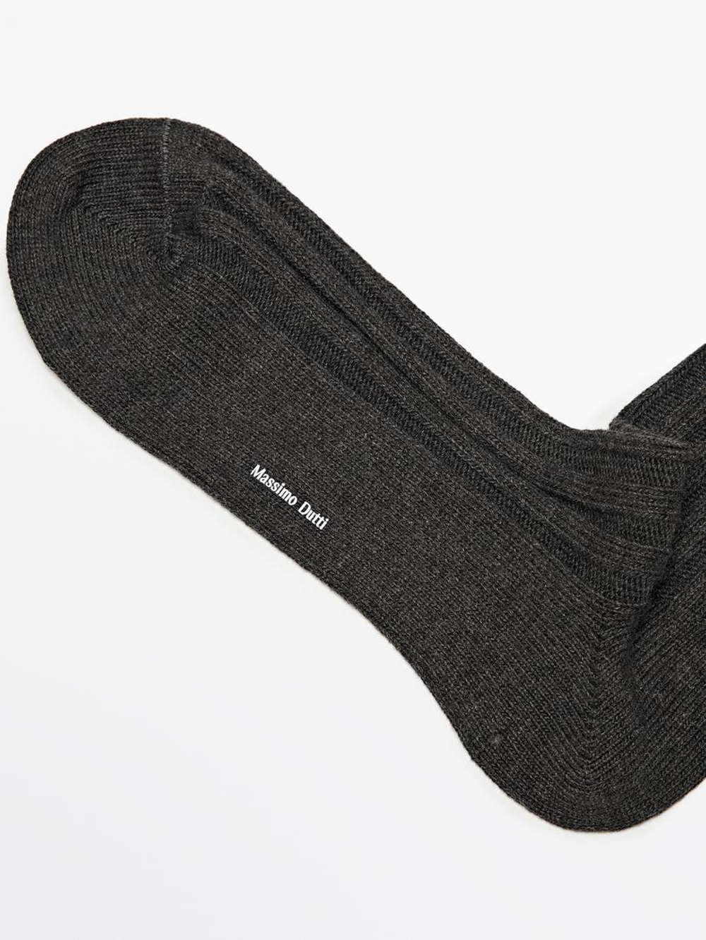 Massimo Dutti Носки из смесового хлопка, маренго