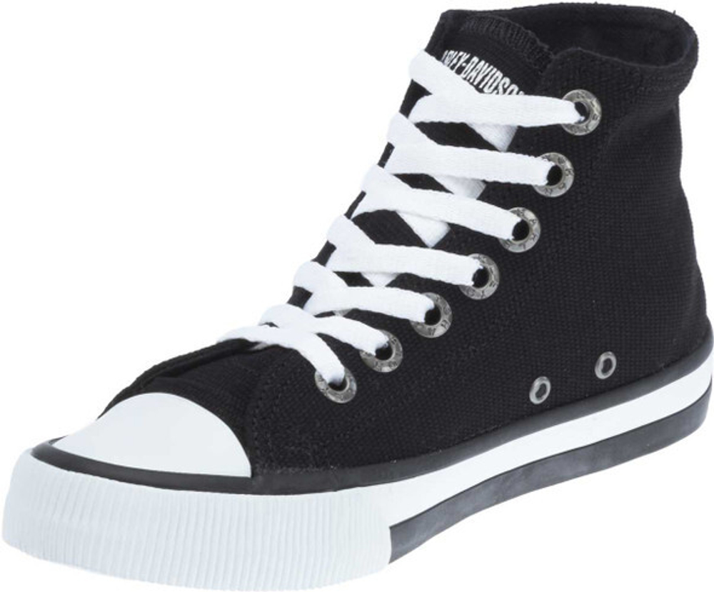 Высокие кеды Flora 4.25" Black Canvas Hi-Top Harley-Davidson