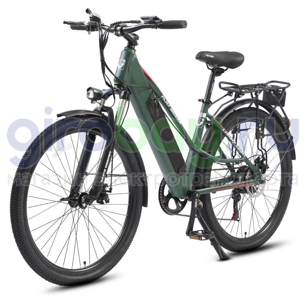 Электровелосипед WHITE SIBERIA CAMRY LIGHT 36V/11A 500W Elka Green (Зеленый) фото фото №1