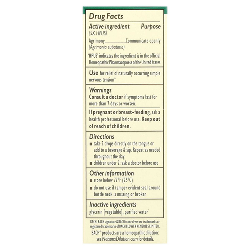 Bach, Original Flower Remedies, репейник, 10 мл (0,35 жидк. унции)