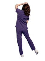 Брюки медицинские женские Pulse R122 с эластичным поясом, коралловый, 50