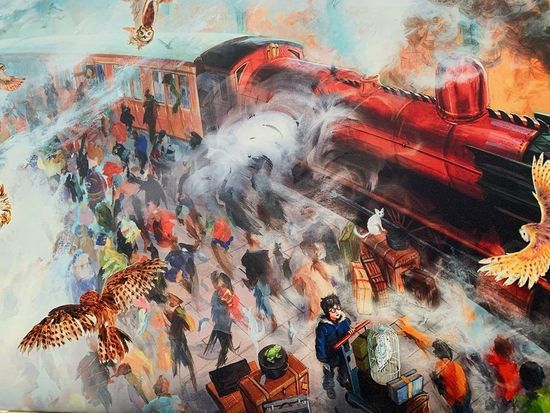 Картина на холсте Гарри Поттер "Хогвартс-экспресс"