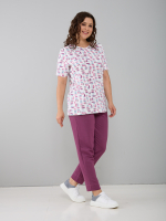 Футболка Фкл-222/экрю-цветныемазки