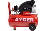 Поршневой масляный компрессор AYGER 260 л/мин, 8 бар, 1.5 кВт, 50 л AFL50/260