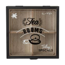 GAEM Шкатулка для чайных пакетиков, L17 W17 H7,5 см