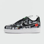 кроссовки Nike Air Force 1 Low Black Pictures
