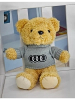 Мягкая игрушка медведь с логотипом Ауди Audi 28 см