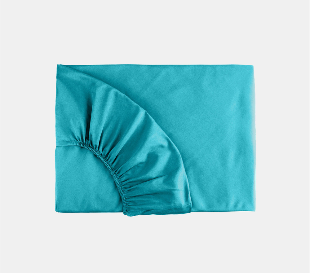 Простыня на резинке 180x200x35 Mollen светло-бирюзовая