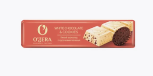 ШОКОЛАД OZERA БЕЛЫЙ С ПЕЧЕНЬЕМ WHITE COOKIES 45ГР