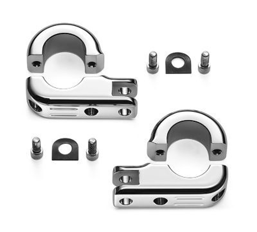 50957-02C Комплект 2-х кронштейнов сложной формы, соответствующ.конструктивным особенностям мотоцикла подставок для ног на дуги безопасности