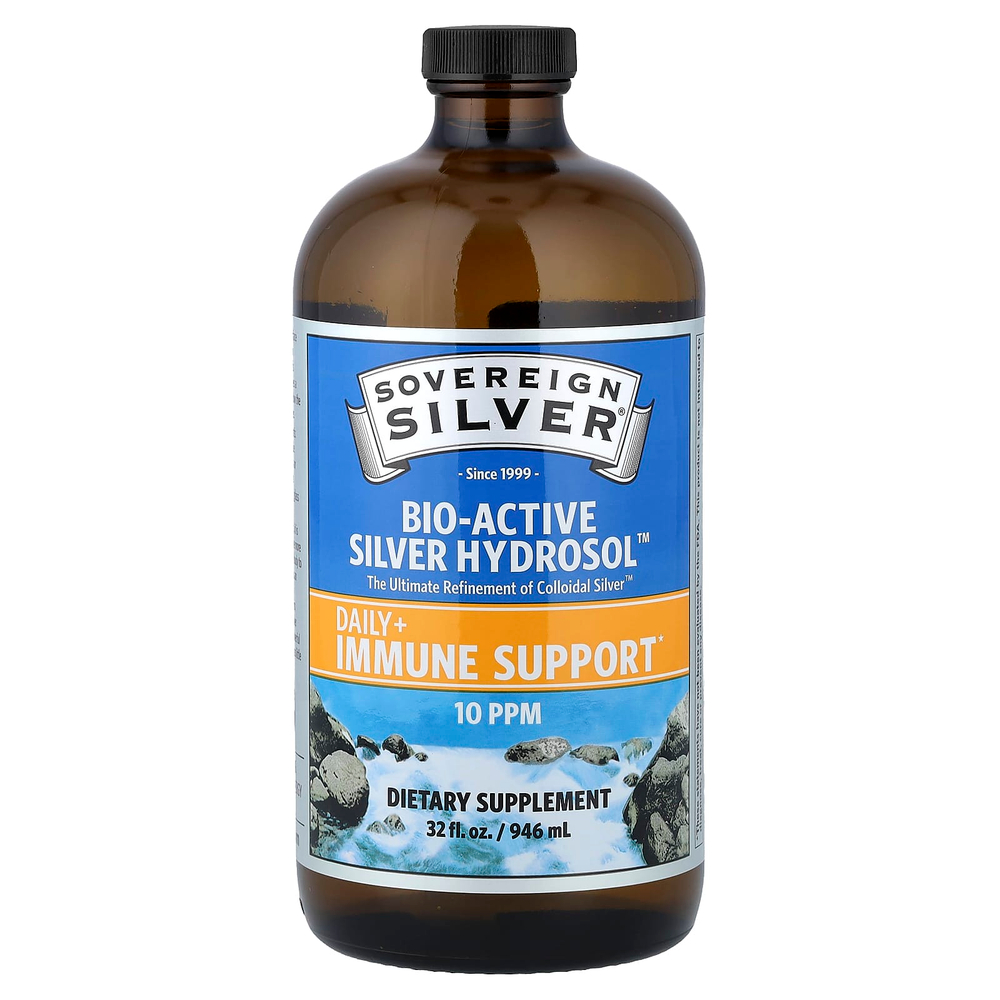 Sovereign Silver, Bio-Active Silver Hydrosol™, серебро, 946 мл (32 жидк. унции)