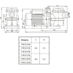 Насос Aquaviva LX STP75M (220В, 8 м3/ч, 0.75HP)
