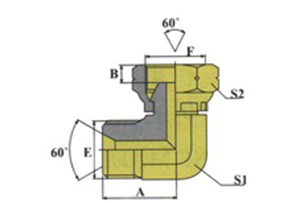 Соединение PF90 BSP 3/8"