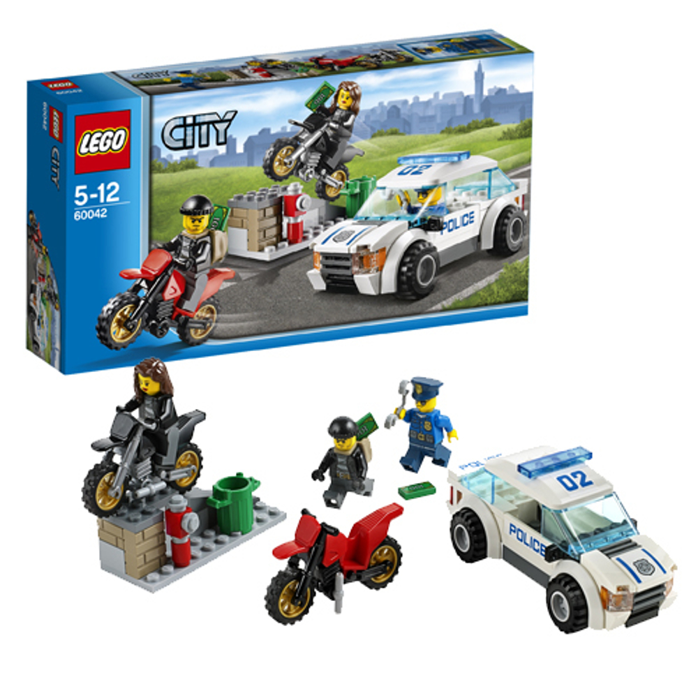 LEGO City: Погоня за воришками-байкерами 60042 — High Speed Police Chase — Лего Сити Город