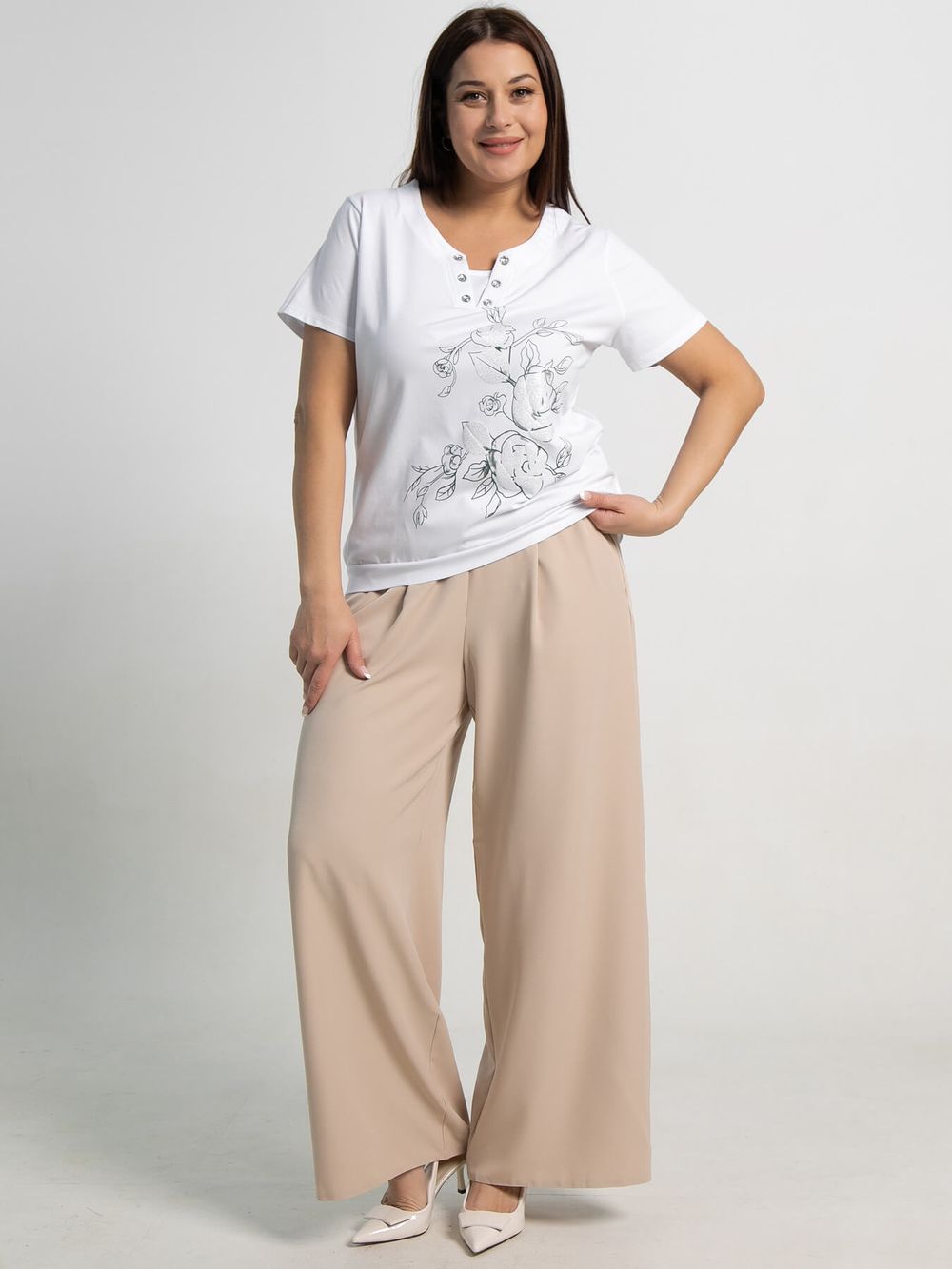 Блуза Кэмерон (белый) Б15357-20М LT Collection