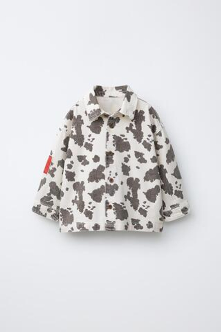 ZARA РУБАШКА TOY STORY © DISNEY PIXAR, ЭКРЮ/ЧЕРНЫЙ