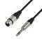 Adam Hall K4 BFV 1000 - кабель микрофонный, REAN XLR (F) - TRS (jack) stereo 6.3 mm, 0.22 мм2, 10 м