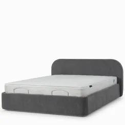 Кровать с подъемным механизмом Нарта 180x200 см, серая