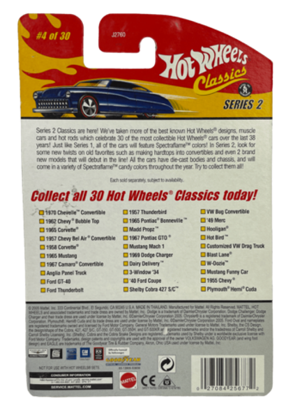 Hot Wheels Classics Series 2: 1957 Chevy Bel Air Convertible (ZAMAC) (#4 of 30) (2006)
