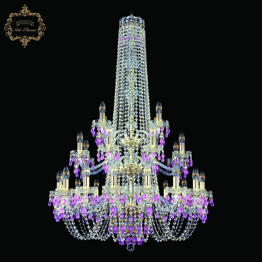 Подвесная люстра Art Classic 11.24.16+8+4.300.3d.h-128.Gd.V7010