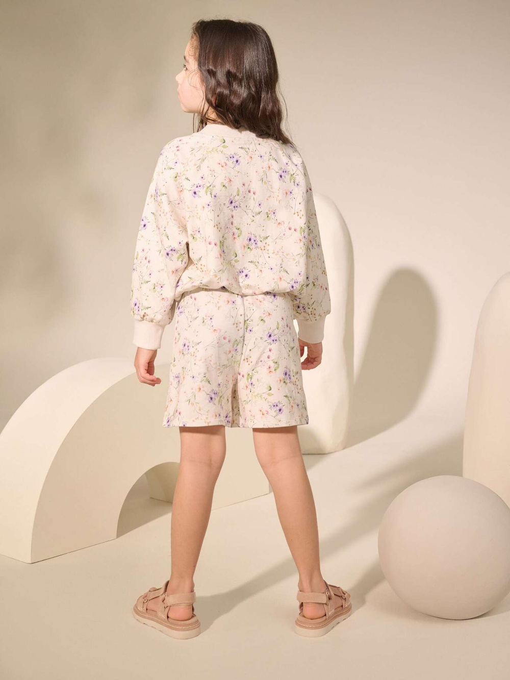 Шорты для девочки Next AH9-433, Кремовый