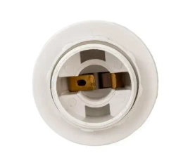 Патрон для лампы E14 пластиковый подвесной с кольцом