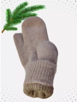 Варежки зимние теплые пушистые ангора