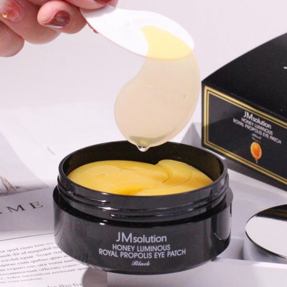 JMsolution honey luminous royal propolis eye patch гидрогелевые патчи для кожи вокруг глаз с прополисом и пептидами